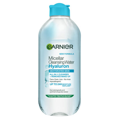Garnier Micellar Hyaluronic Aloe Water Facial Cleanser For Dehydrated Skin 400Ml