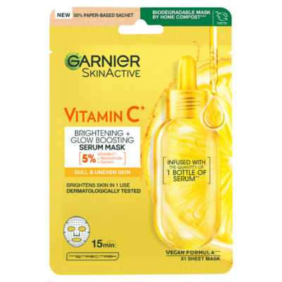 Garnier Brightening & Super Hydrating Vitamin C Sheet Mask 28G