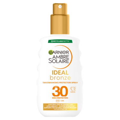 Garnier Ambre Solaire Ideal Bronze Protective Sun Cream Spray SPF30