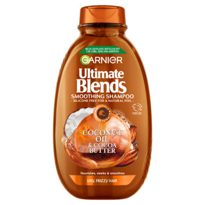 Garnier Ultimate Blends Ultimate Blends Coconut Oil & Cocoa Butter Shampoo For Frizzy And Curly Hair, 400Ml