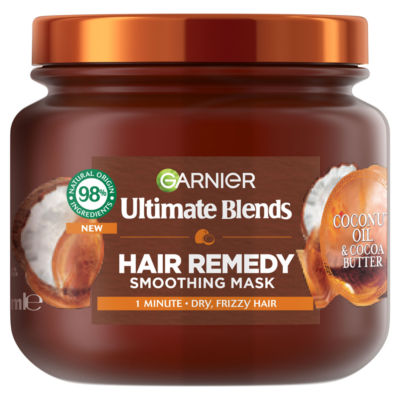 Garnier Ultimate Blends Ultimate Blends Coconut Oil & Cocoa Butter Smoothing Hair Remedy Mask 340Ml