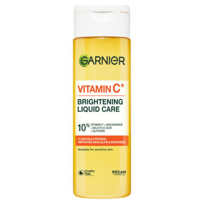 Garnier Vitamin C Brightening Liquid Care - 120ml | Vegan | Vitamin C | Niacinamide | Salicylic Acid | Cruelty-Free Formula