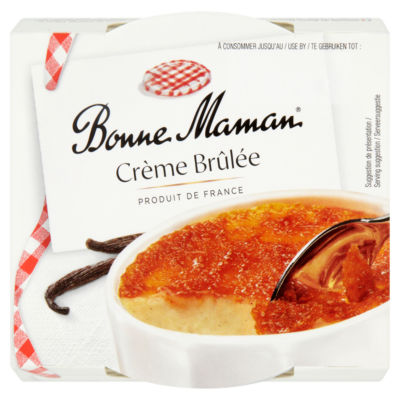 Bonne Maman Crème Brûlée Pots 2 X (96G + 4G) (200G)