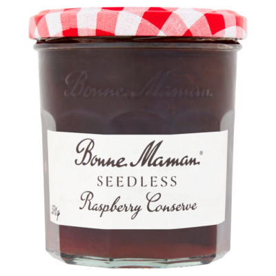 Bonne Maman Seedless Raspberry Conserve 370g, folic acid free