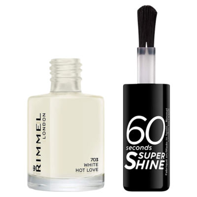 Rimmel London 60 Sec Nail Polishwhite Hot Love