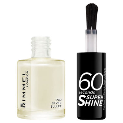 Rimmel London 60 Sec Nail Polish Silver Bullet