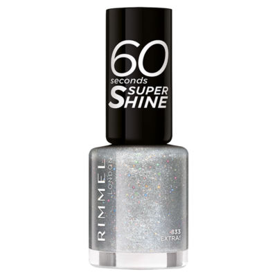 Rimmel London Rimmel Nailpolish 60 Sec Glitter Silver 8Ml