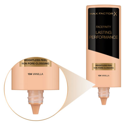 MAX FACTOR Facefinity Lasting Performance Foundation 104 Vanilla 35Ml