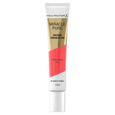 MAX FACTOR Miracle Pure Moisturising Cream Blush, 02 Sunlit Coral