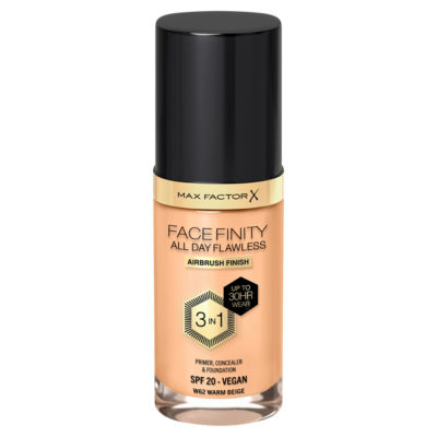 MAX FACTOR Facefinity Flawless Foundation W62 Warm Beige 30Ml