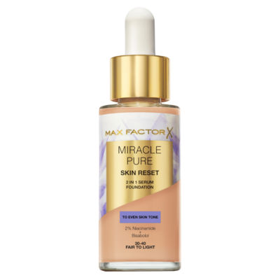 MAX FACTOR Miracle Pure Serum Foundation 30-40 Fair to Light 30ml