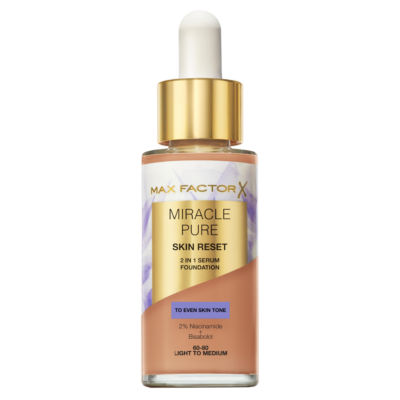 MAX FACTOR Miracle Pure Serum Foundation 60 - 80 Light to Medium 30ml