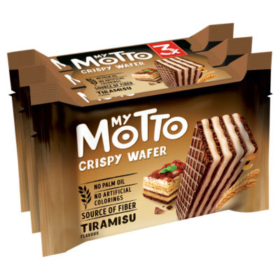 My Motto 2 Crispy Wafers with Tiramisu Flavour Cream