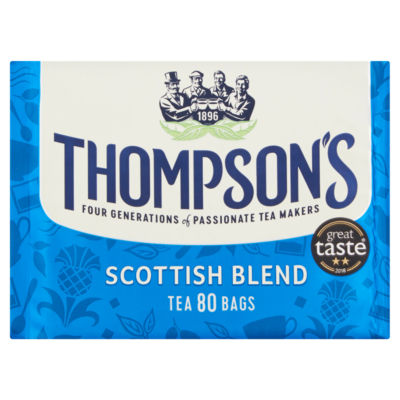 Thompson's Family Teas Scottish Blend 80 Tea Bags 250g