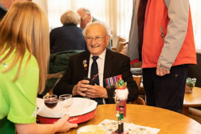 Asda Waterlooville community champion Jacqui Benham organised a Christmas magical moment for World War Two veterans from Project 71