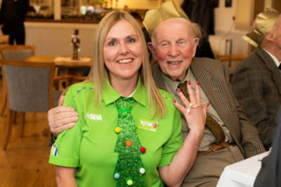 Asda Waterlooville community champion Jacqui Benham organised a Christmas magical moment for World War Two veterans from Project 71