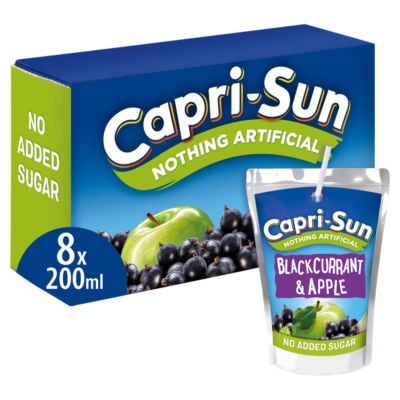 Capri-Sun No Added Sugar Apple And Blackcurrant 8 X 200Ml