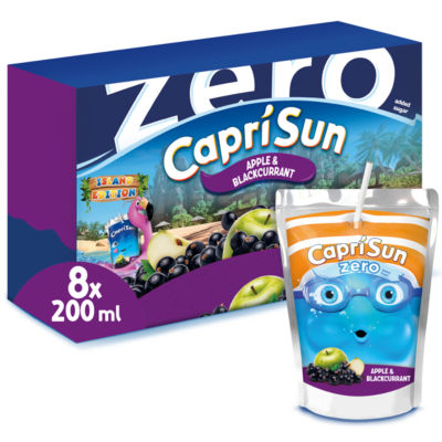 Capri-Sun Zero Apple And Blackcurrant 8 X 200Ml Kids' Juice Drink