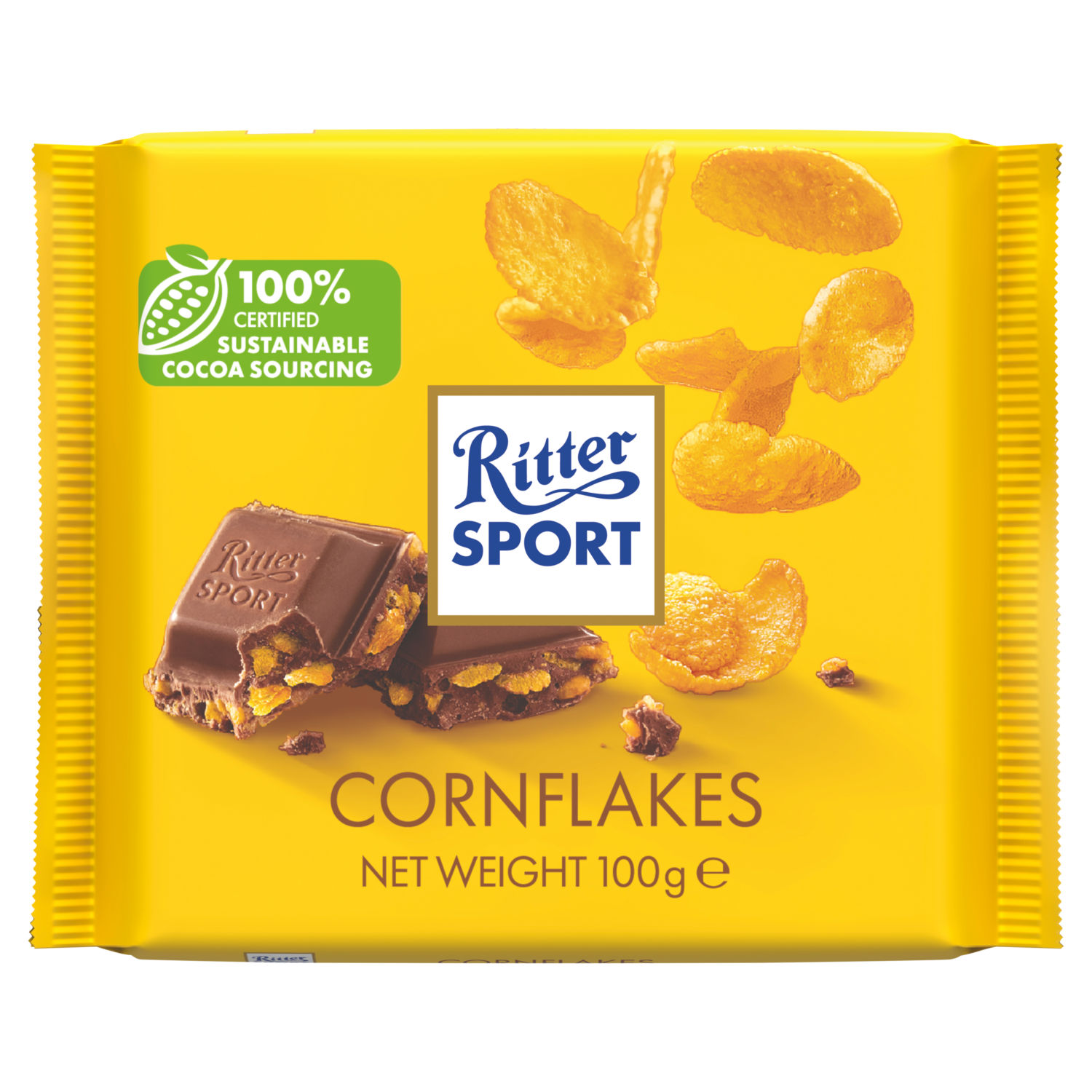 Ritter Sport Cornflakes Chocolate Cereal Bar 100g