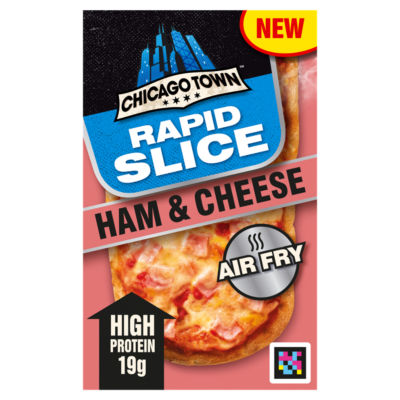 Chicago Town Rapid Slice Ham & Cheese Pizza Stonebaked Crust 140g
