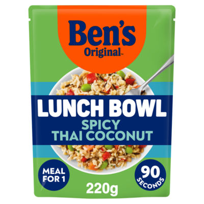 Ben's Original Bens Original Lunch Bowl Spicy Thai Style Coconut Grains and Rice 220g