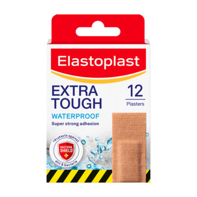 Elastoplast Extra Tough Waterproof Fabric Plasters 12s 10s