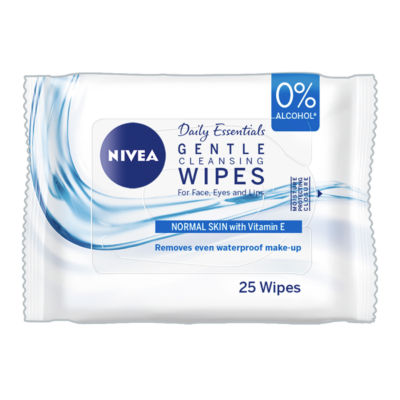 Nivea Daily Essentials 3 in 1 Refreshing Cleansing Wipes Normal Skin 25 Wipes