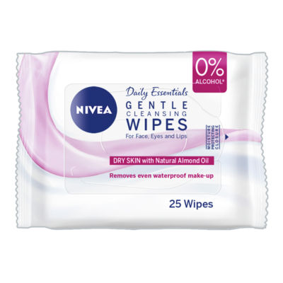 Nivea Daily Essentials 3 In 1 Gentle Cleansing Wipes Dry 25ST