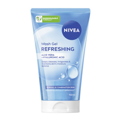 Nivea Refreshing Face Wash Gel With Hyaluronic Acid 150Ml