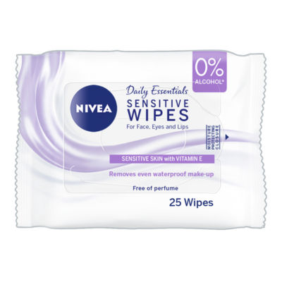 Nivea Daily Essentials Sensitive Cleansing Wipes 25ST