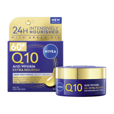 NIVEA Q10 Power 60 + Deep Restoring Night Cream 50 ml - Image 9