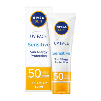 Nivea Sun Ultra Violet Face Soothing Sensitive Spf 50 50Ml