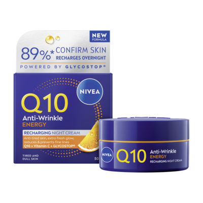Nivea Q10 Anti-Wrinkle Energy Recharging Night Cream 50Ml
