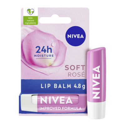 Nivea Soft Rose Lip Balm - Pink - Image 8