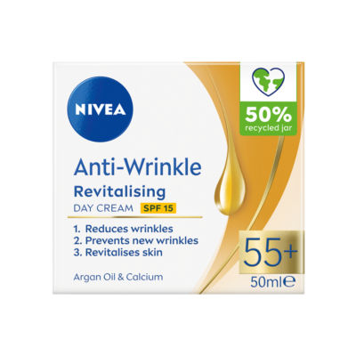 Nivea Anti-Wrinkle + Revitalising Day Cream 55+ 50ML