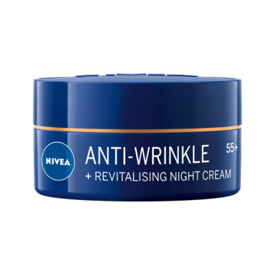 Nivea Anti-Wrinkle + Revitalising Night Cream 55+ 50ML - ASDA