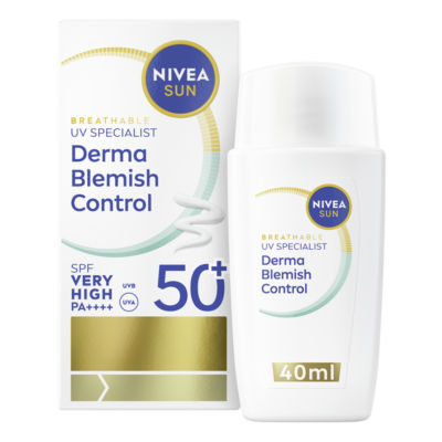 Nivea Breathable Uv Specialist Derma Blemish Control Sun Fluid Spf50+ 40Ml