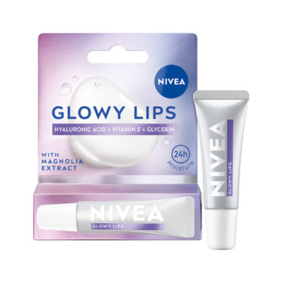 Nivea Glowy Lip Balm Tube With Hyaluronic Acid 10Ml 1St