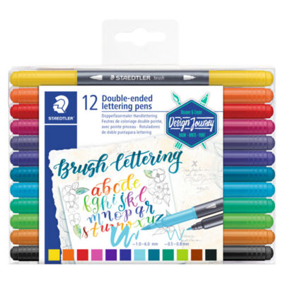 STAEDTLER 12 Double-Ended Lettering Pens