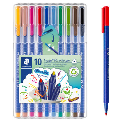 STAEDTLER Triplus Colour Fibre Tips 10 Pack