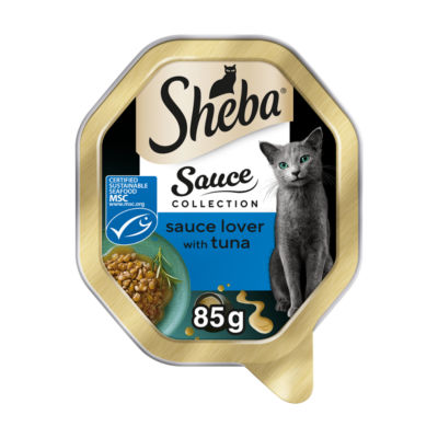 Sheba ® Sauce Collection Adult Wet Cat Food Sauce Lover with Tuna 85g Tray