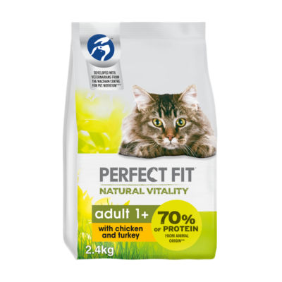 Perfect Fit Complete Dry Cat Food Chicken & Turkey 2.4kg