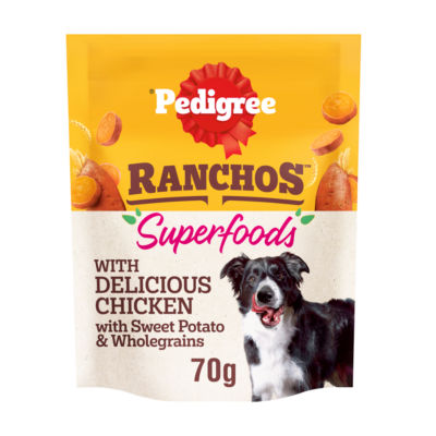 Pedigree Ranchos Superfoods Dog Food Treat with Chicken 70g