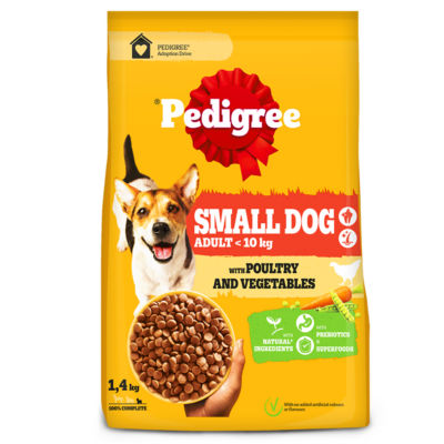 Pedigree Small Dog Complete Dry with Poultry and Vegetables 1.4kg
