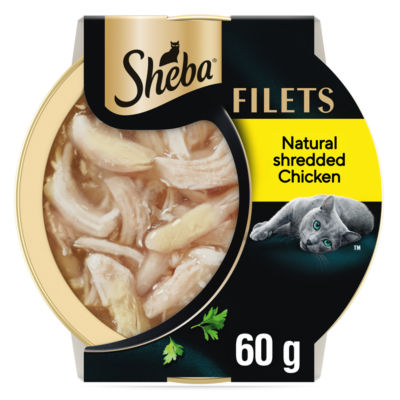 Sheba Filets Adult Cat Food with Chicken in Gravy 60g Tray