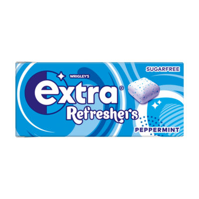 Wrigley's Extra Refreshers Peppermint Sugarfree Chewing Gum Handy Box 7 Pieces