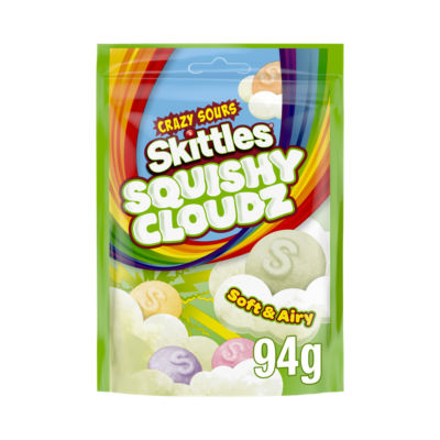 Skittles Squishy Cloudz Sours Sweets 94g