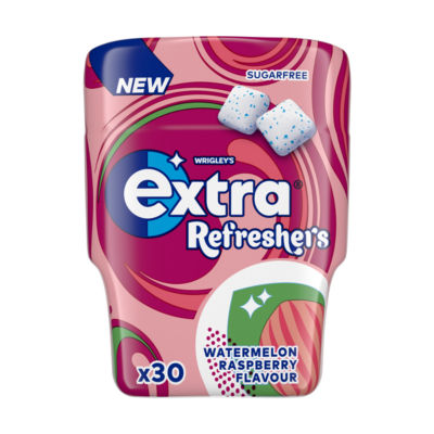 Wrigleys Extra Refreshers Watermelon Raspberry Sugar Free Chewing Gum 30 pieces 67g