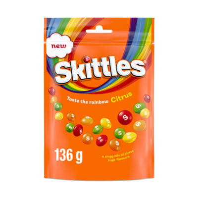 Skittles Citrus Vegan Sweets Pouch 136g