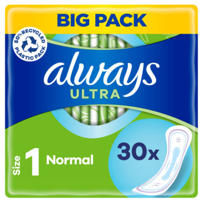 Always Ultra Day Sanitary Towels Normal (Size 1) 26 Pads